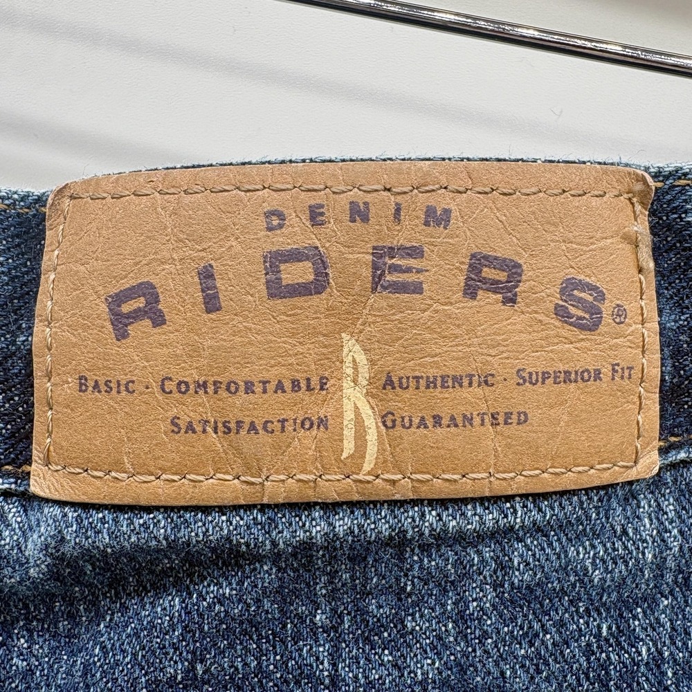 Riders Jeans Womens 18 Blue Denim‎ Straight Leg 5 Pocket 100% Cotton Made USA - Picture 5 of 13